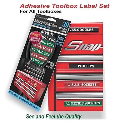 TOOL BOX LABELS Organize Wrenches Sockets & Cabinets fast & easy - Green Edition SteelLabels.com ATLBX001 - фотография #5