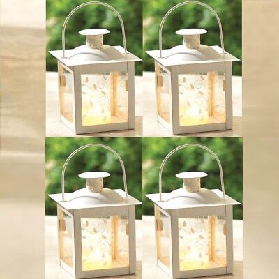 Lot 15 Mini Lantern Small White Ivory Candleholder Wedding Centerpieces Gallery Of light 37440 - фотография #2