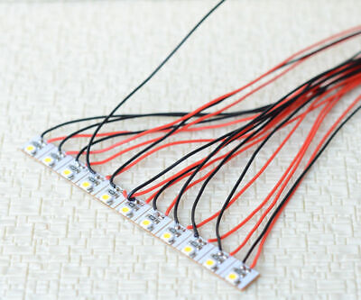 15 x pre-wired warm white SMD LED building interior lighting+ wired resistor 12V Unbranded Does Not Apply - фотография #5