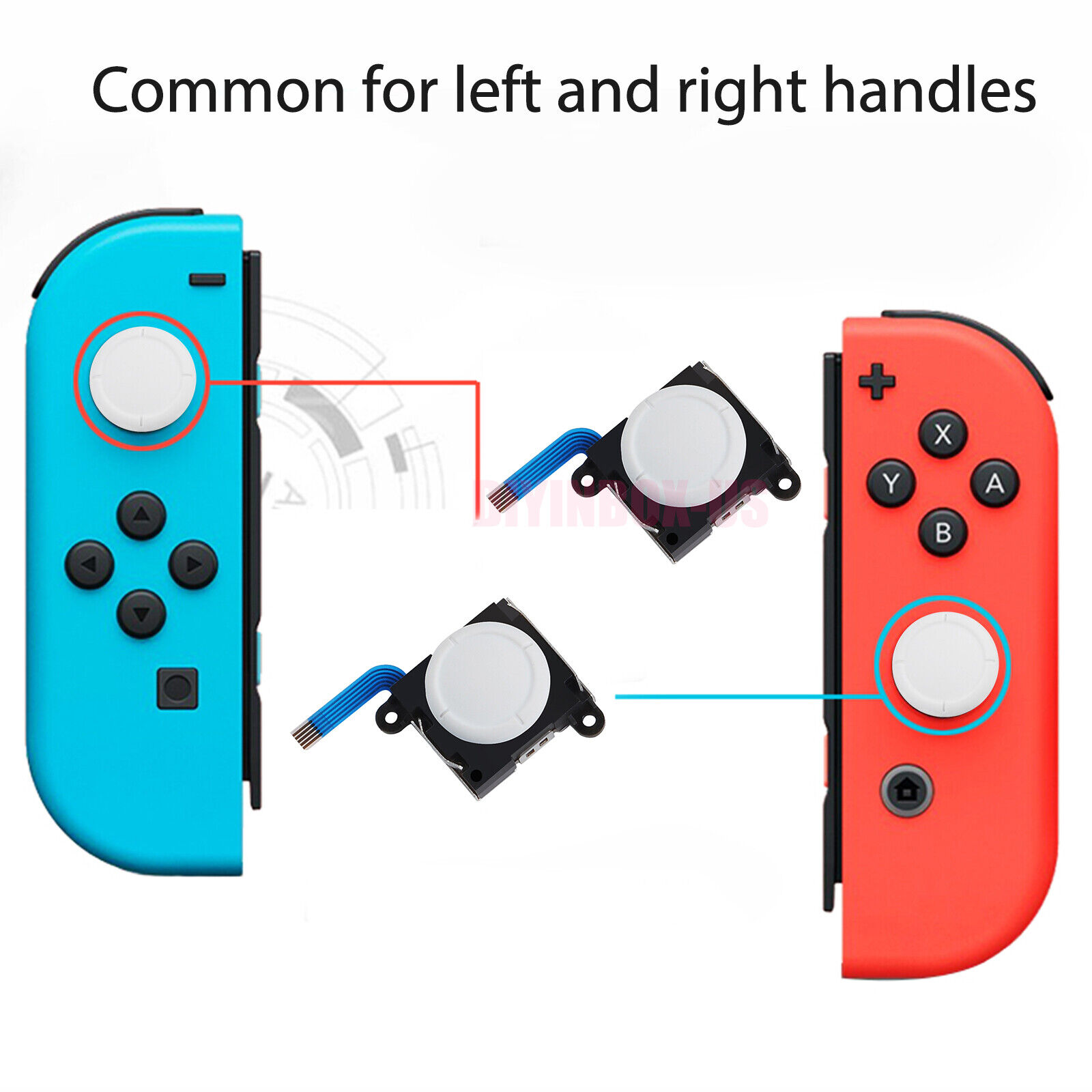 2X OEM 3D Analog Stick Joystick Replacement For Nintendo Switch NS Joy-Con Lite  Unbranded JoyCon Console Controller - фотография #7