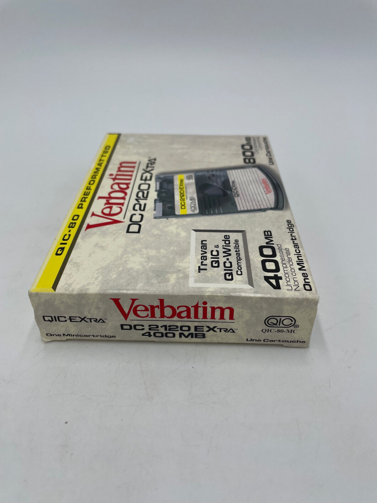 Verbatim DC2120 EXtra QIC-80 400/800MB Data Tape Minicartridge New Sealed Box Verbatim qic-80-mc - фотография #2