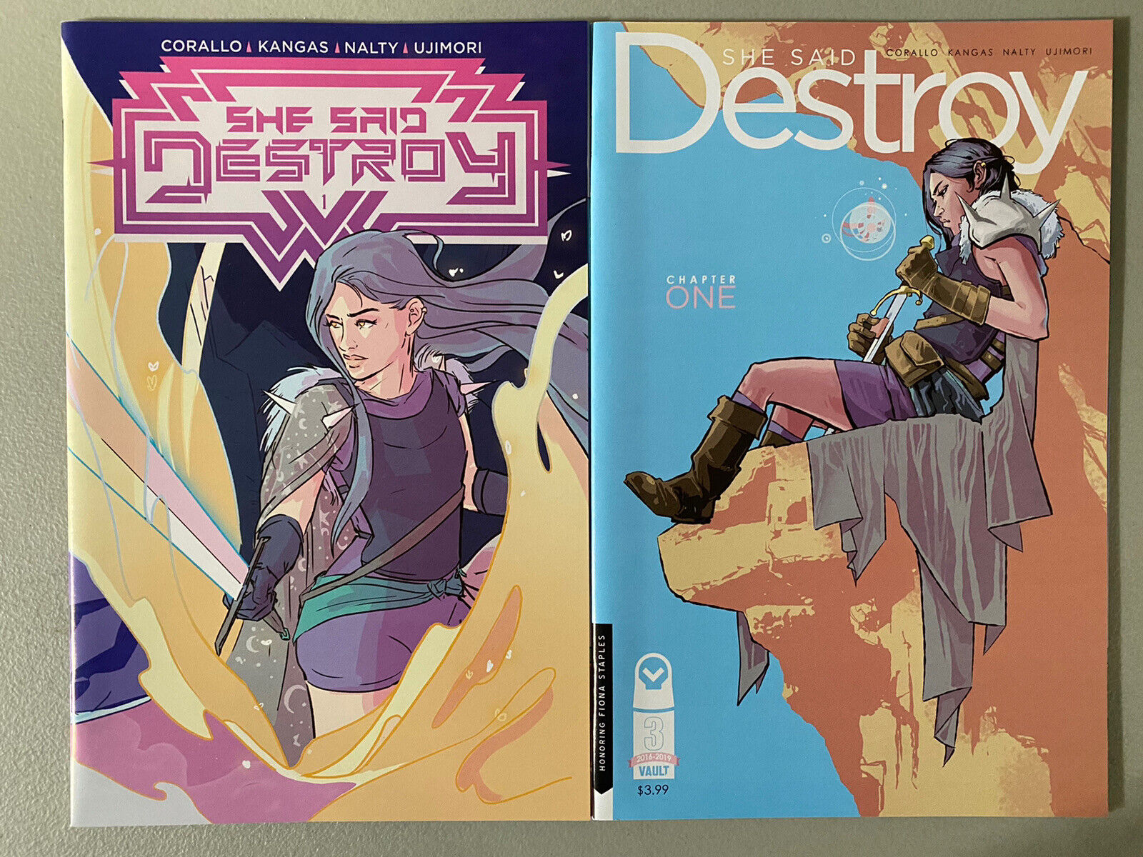 SHE SAID DESTROY #1 ~ Set of 2 ~ Cover A & B Variant ~ Vault Comics Без бренда