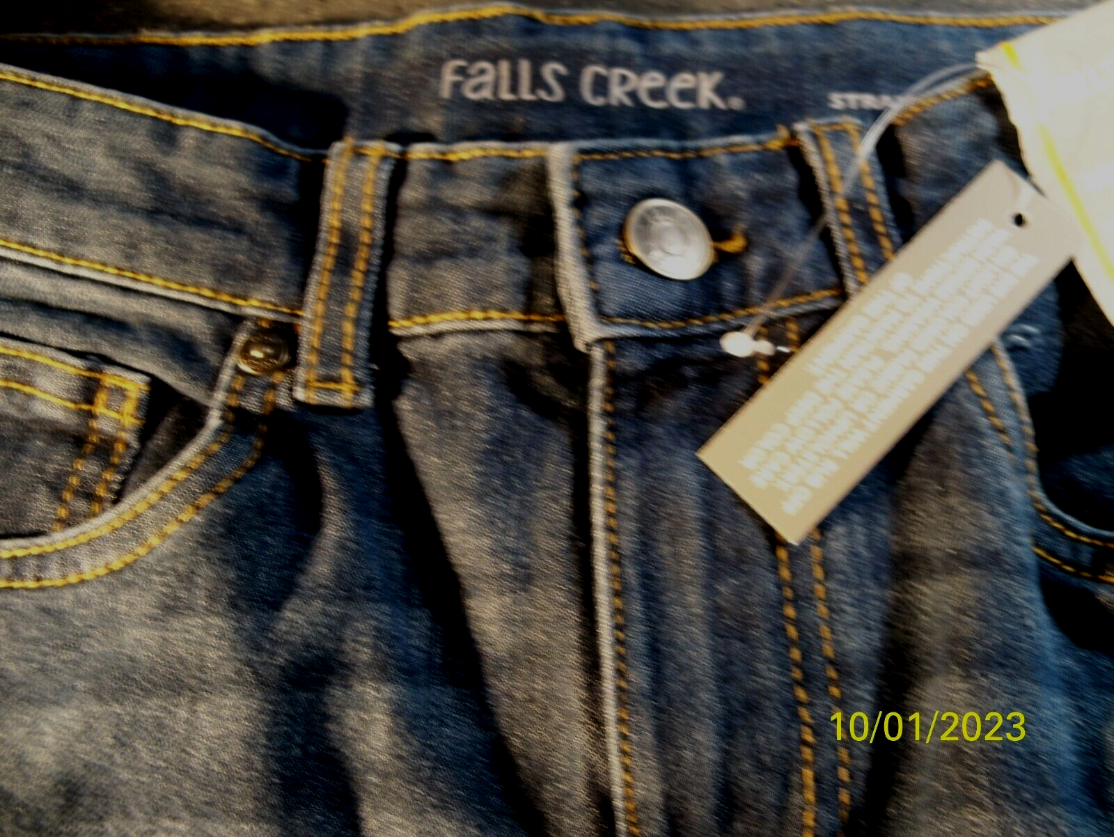 Falls Creek Straight Leg size 12 Boys Blue Denim Jeans Falls Creek