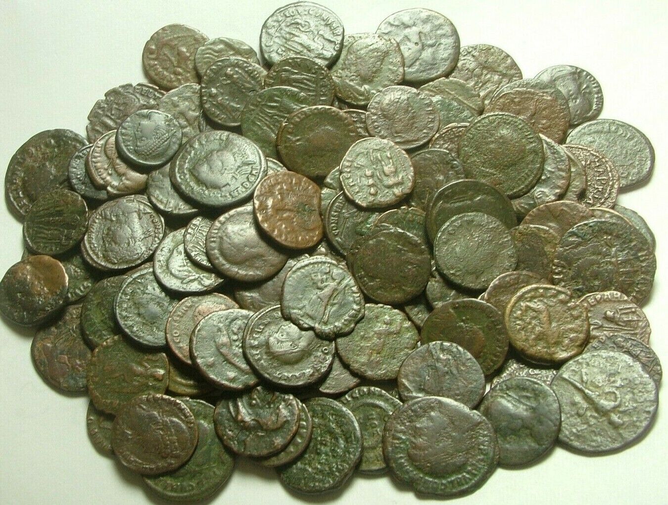 Lot genuine Ancient Roman coins Constantine/Valens/Constantius/Licinius/Claudius Без бренда - фотография #3