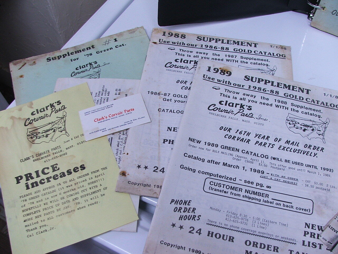 Vintage Lot 60-69 Chevrolet Corvair Dealer Parts Catalogs + Updates 1978 234 pgs Без бренда - фотография #3