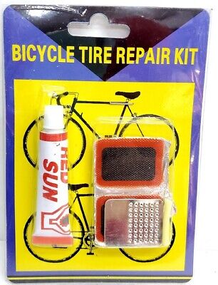 2X Bike Bicycle Flat Tire Repair Patch Glue Tool Set Tyre Rubber Tube Fix KiT BRONCO or Other MM-435, 11275, 52503, 25203, 25206 - фотография #4