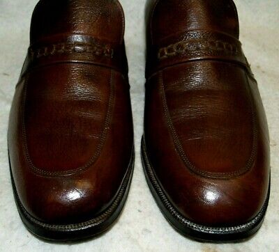 Vintage Florsheim Loafer Dress Shoes Leather Soles Men`s 7 D Florsheim - фотография #5