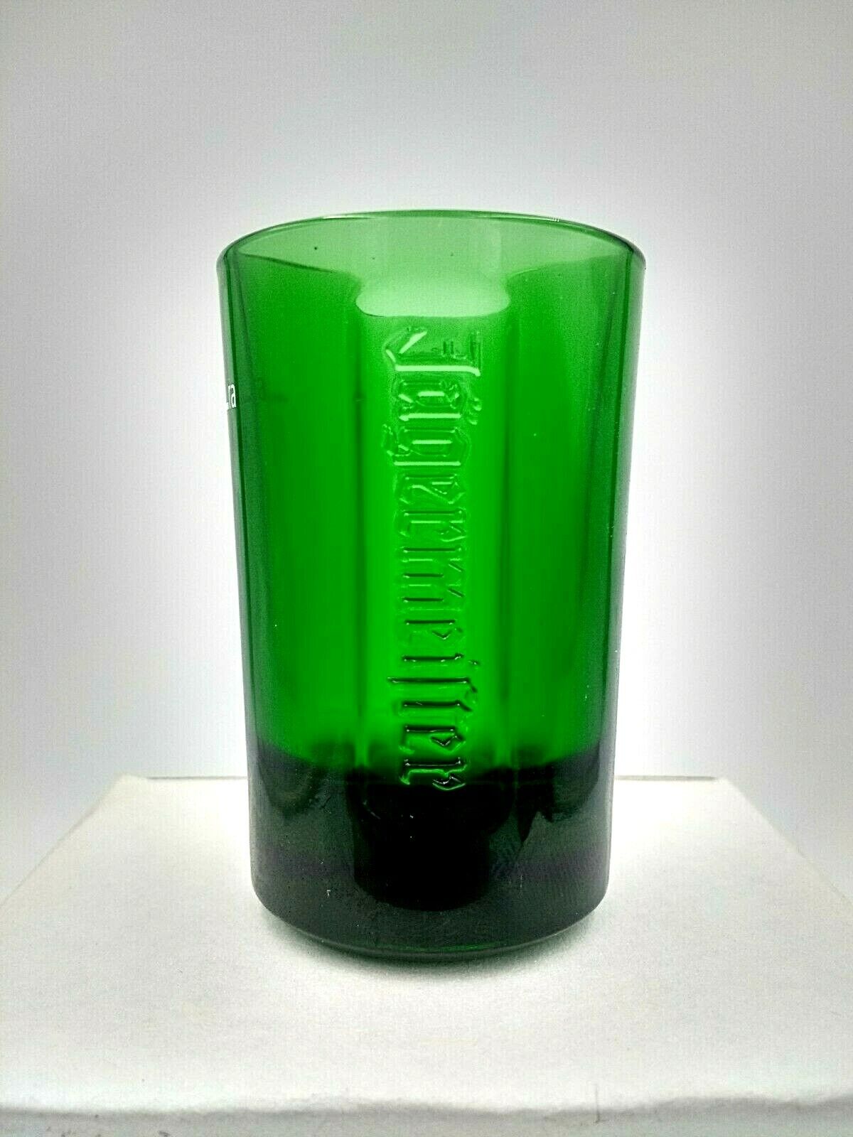 6 New Embossed Green Glass 1 Ounce Jagermeister Shot Glasses Jägermeister - фотография #2