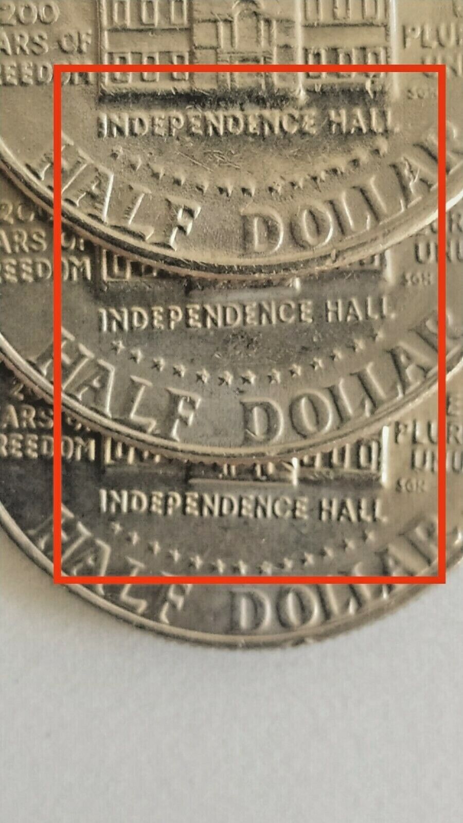 1776- 1976 BICENTENNIAL Half Dollar Kennedy Coin U.S. with Error Coin Lot#1 Без бренда