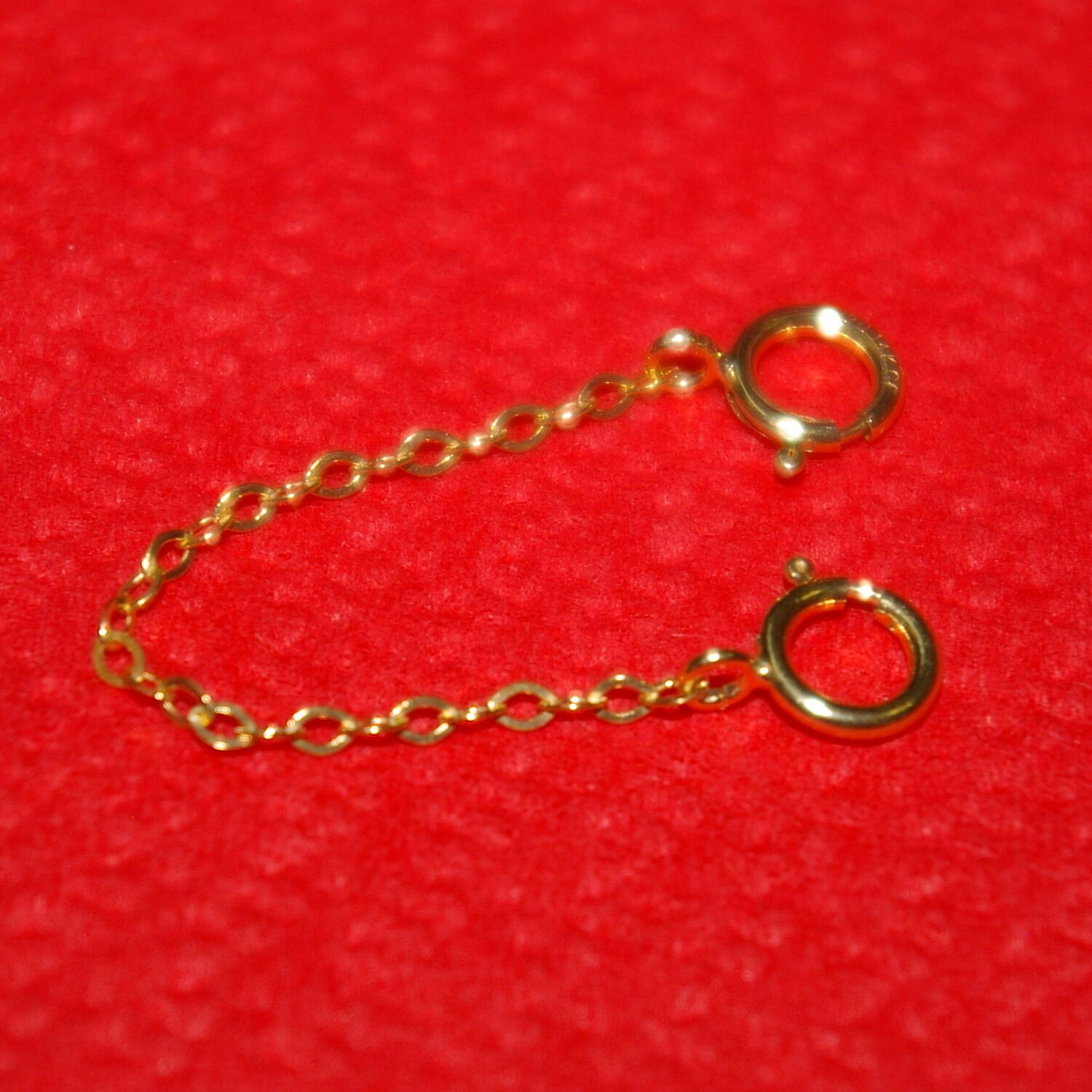 5 pcs 14kt GOLD FILLED 1.5x2mm Flat Cable Chain EXTENDERS with Two Spring Clasps BalliSilver - фотография #4