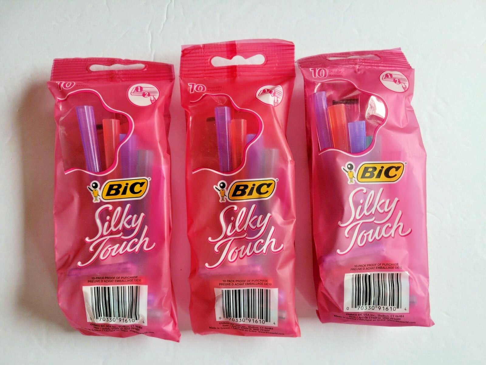 New BIC Silky Touch Razors Disposable, 3 Packs of 10 - Total 30 Razors BIC BIC Twin Lady/Silky Touch - фотография #3