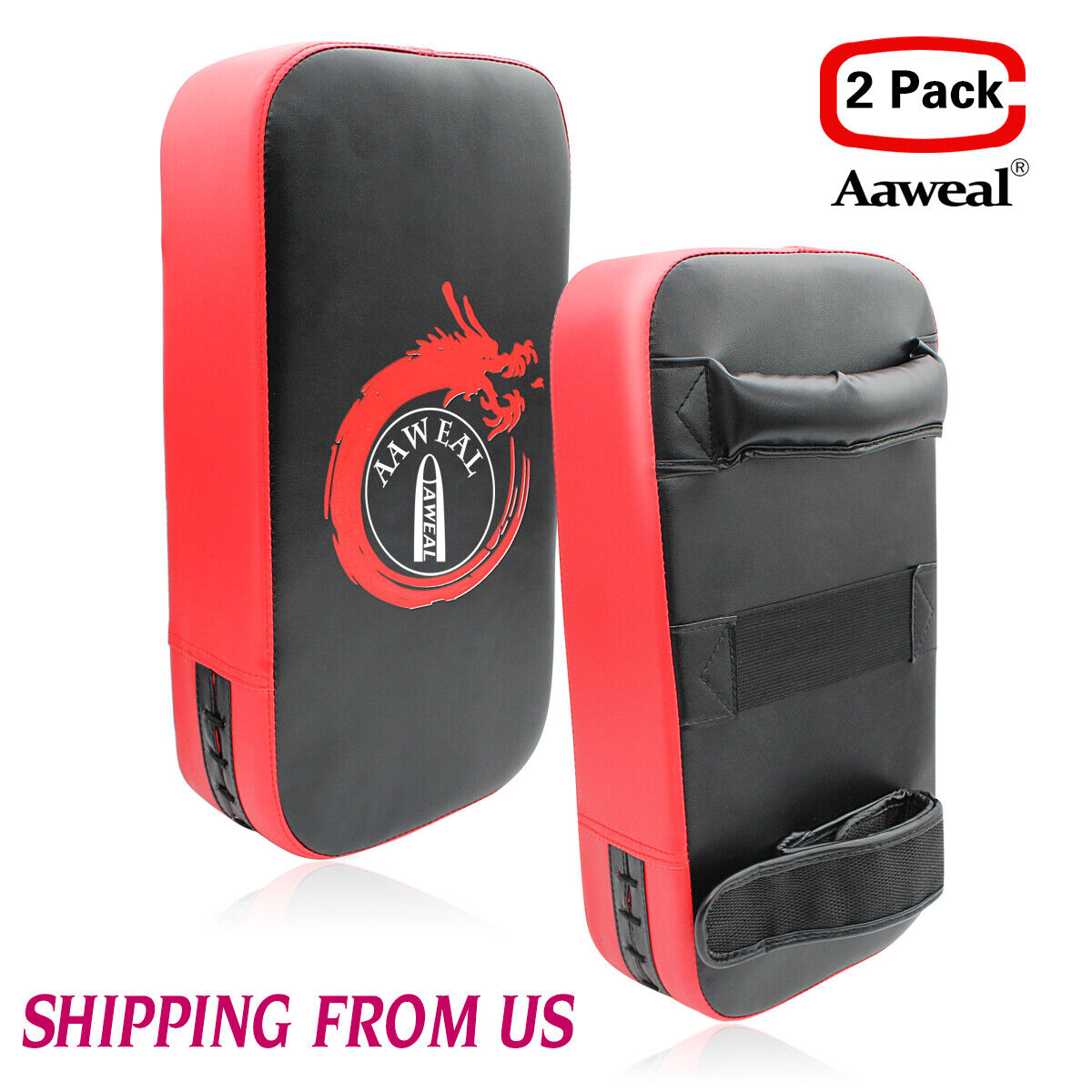 Kick Shield Boxing Punching Pads Strike Arm Curved MMA Focus Muay Thai Training Aaweal Does Not Apply
