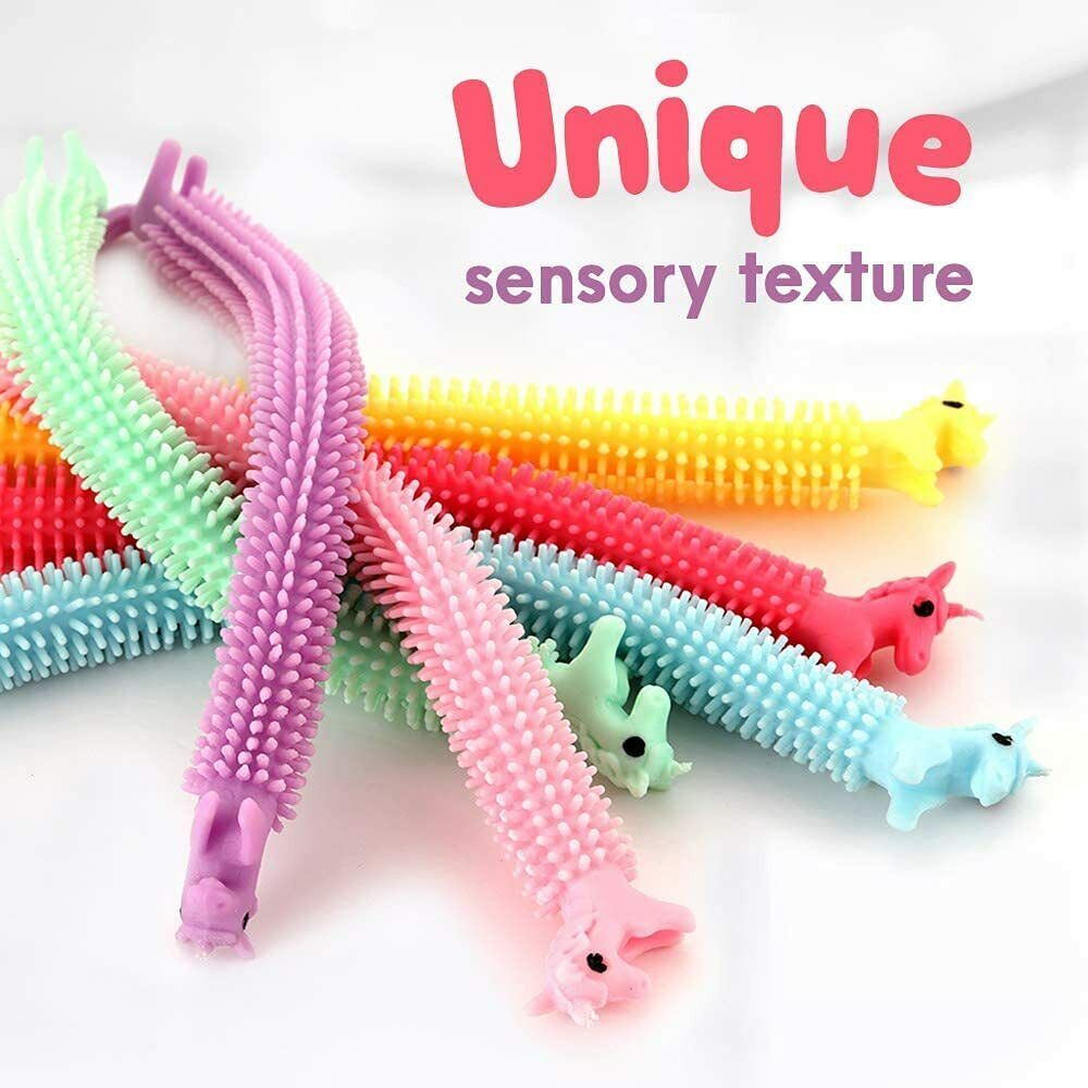 Sensory Monkey Unicorn Noodles Toys Fidget Stress Relief Anxiety Rope Stretchy  The HH Store - фотография #8