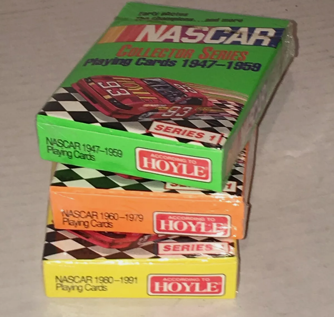 NASCAR Racing Collectors Series 1 Three Packs Of Playing Cards 1947-1981 Hoyle Hoyle - фотография #7