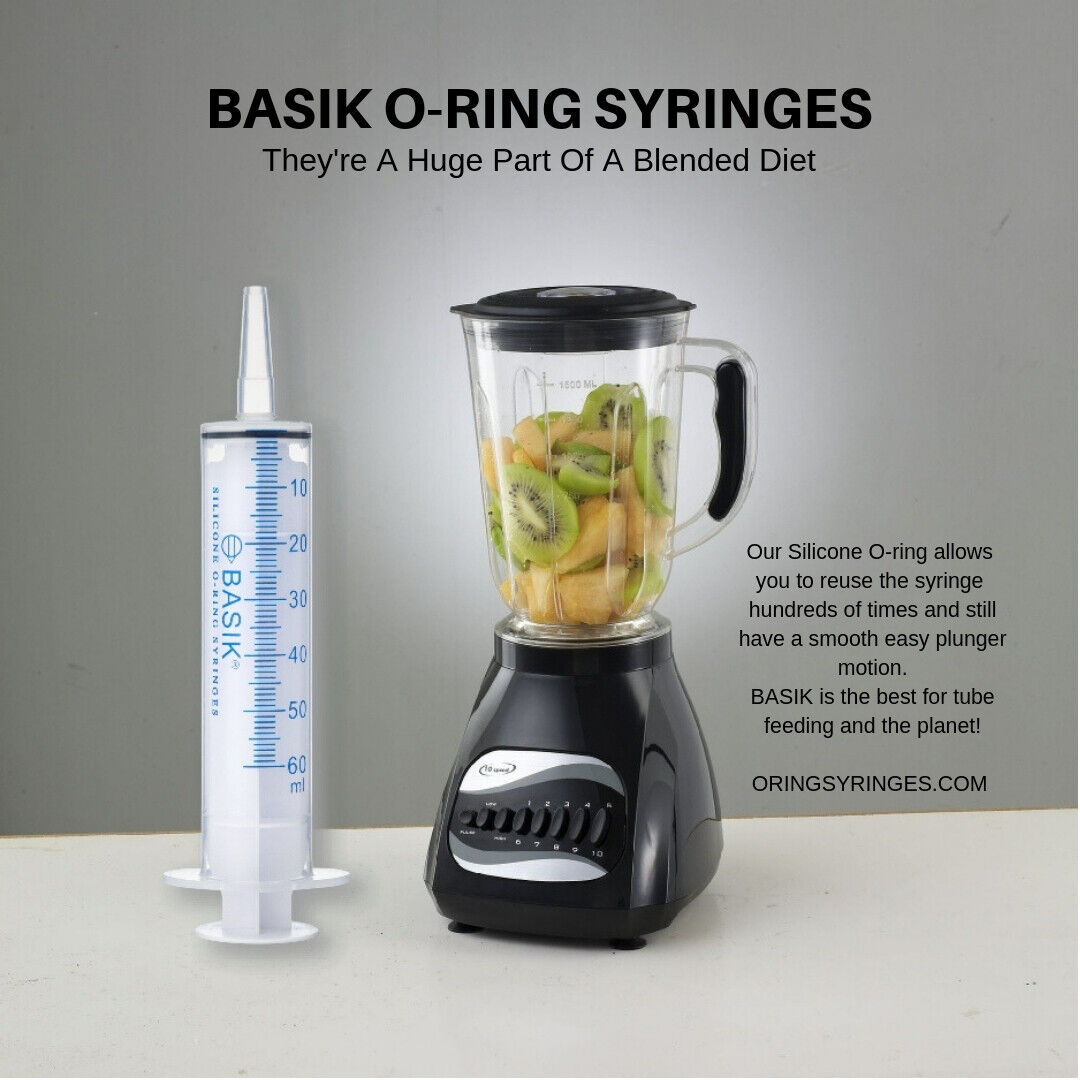 60cc | 60ml  Enteral Feeding Reusable Syringe Silicone O-ring Catheter Tip 5/pak Medcare Products - фотография #7