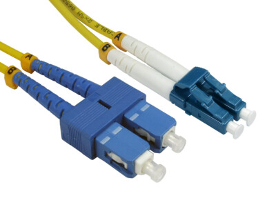10 PACK LOT 25m LC-SC Duplex 9/125 OS2 Singlemode Fiber Cable OFNR Yellow 82FT ULTNET Does Not Apply