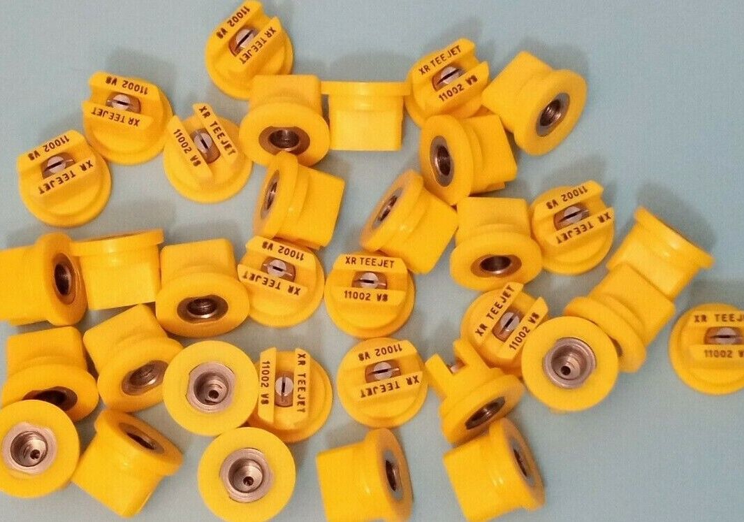Lot of 34 TeeJet Extended Range Flat Spray Tip 110° Yellow 0.2 GP XR11002VS TeeJet XR11002VS