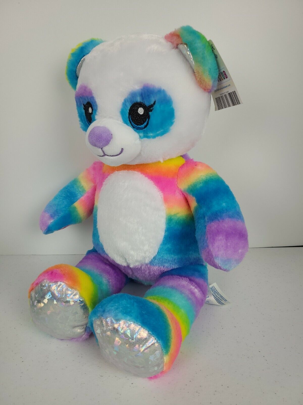 BUILD A BEAR Rainbow Friends Panda Bear Plush Multicolor Doll Stuffed Animal Toy Build-A-Bear Workshop 028038 - фотография #12