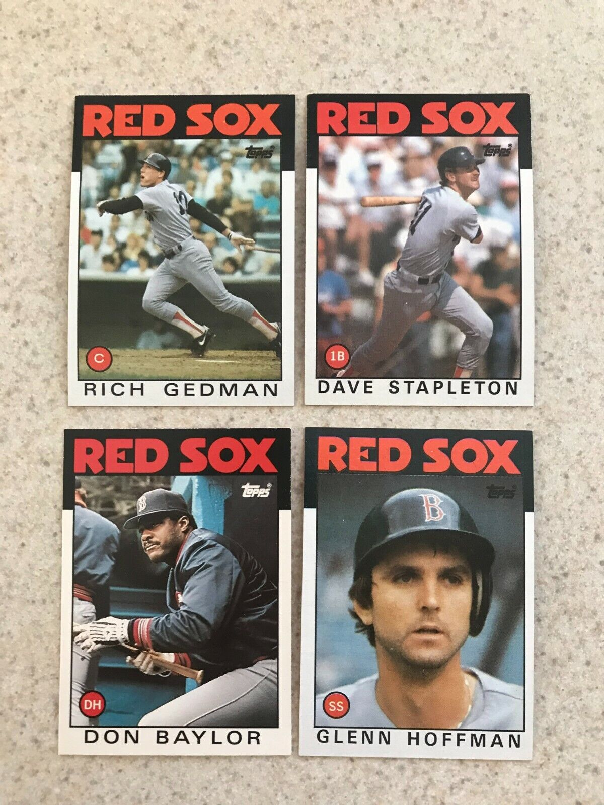 1986 Topps Red Sox Team: Includes Boggs, Rice, Buckner, Seaver (27 Cards) Без бренда - фотография #2