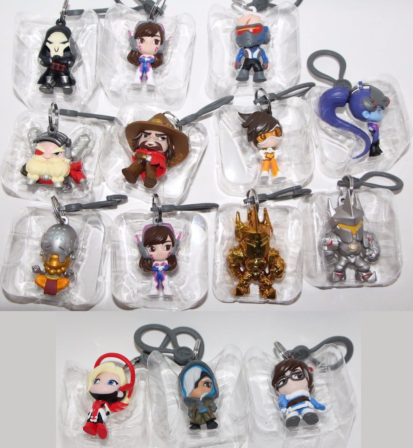 BLIZZARD BLIZZCON 2017 OVERWATCH BACKPACK HANGER KEYCHAIN YOU PICK YOUR FIGURE Blizzard Entertainment