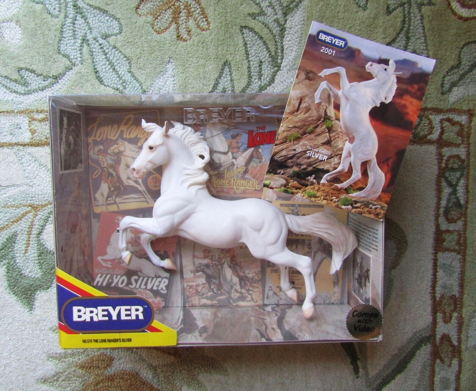 SILVER ~   Lone Ranger's  Famous White Stallion  --  NO VHS Tape  --  Horse only Breyer