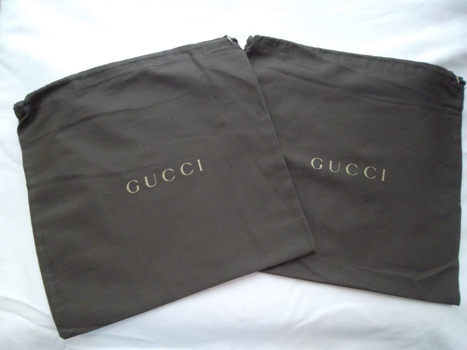 Lot 2 Gucci Drawstring bag, Dust Cover, Pouch  10" x 9.75"  New! Gucci - фотография #2