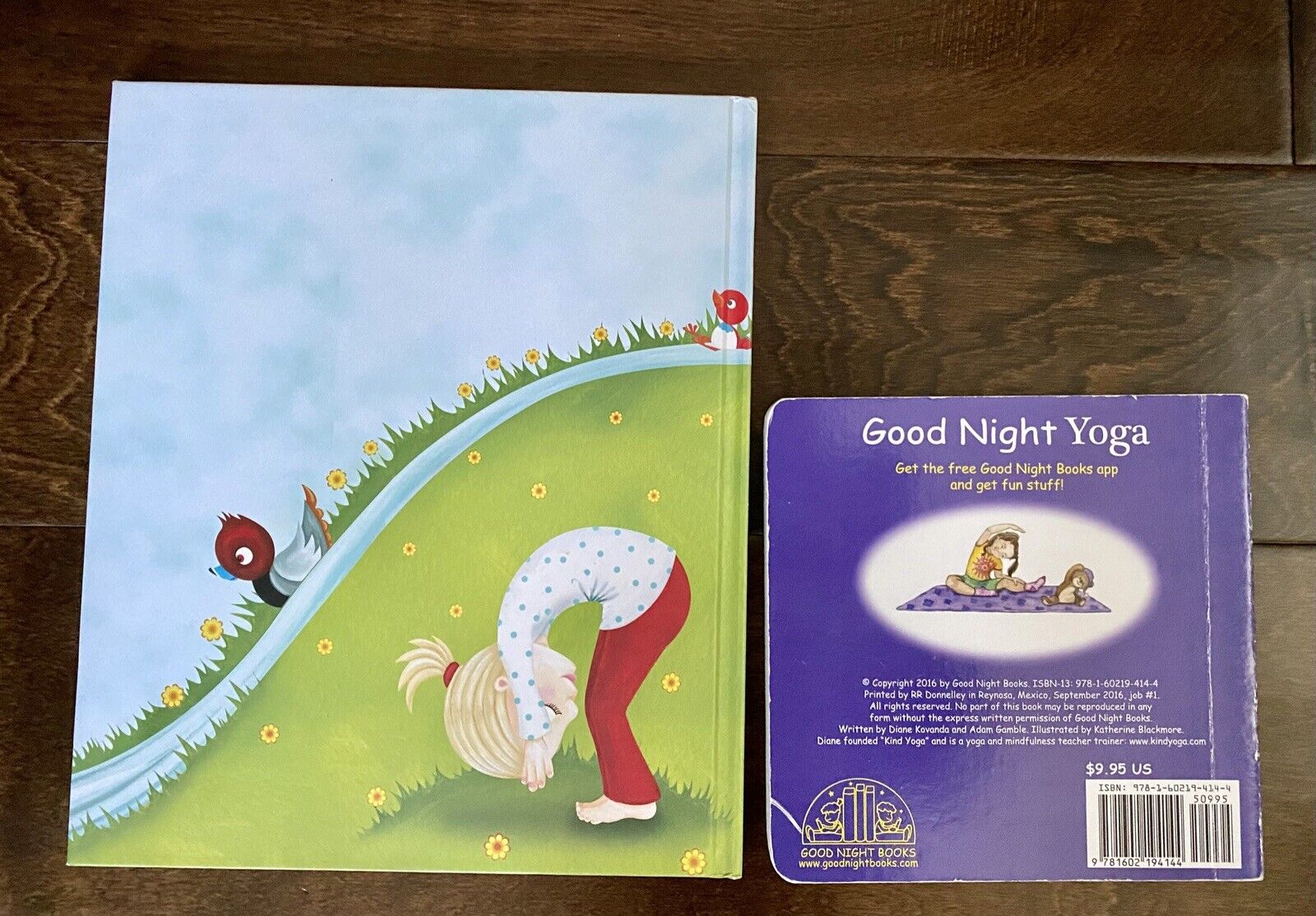Lot of 2 Yoga Books Good Morning Night Yoga Kid Children Board Baby Без бренда - фотография #4