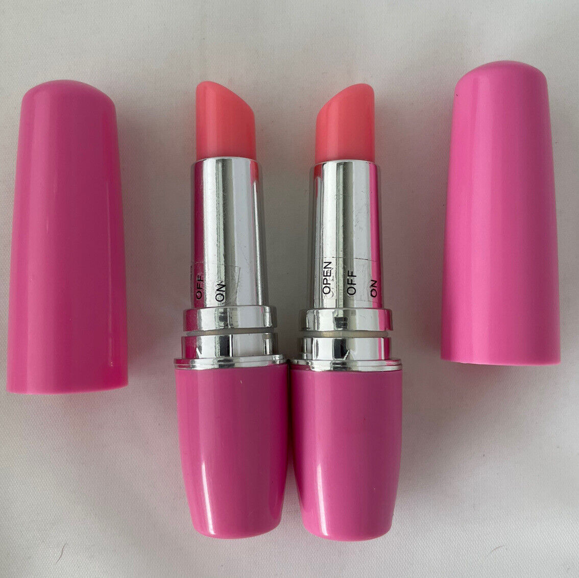 2 piece Lot Lipstick Vibrators Pink Water Proof With Batteries  Unbranded