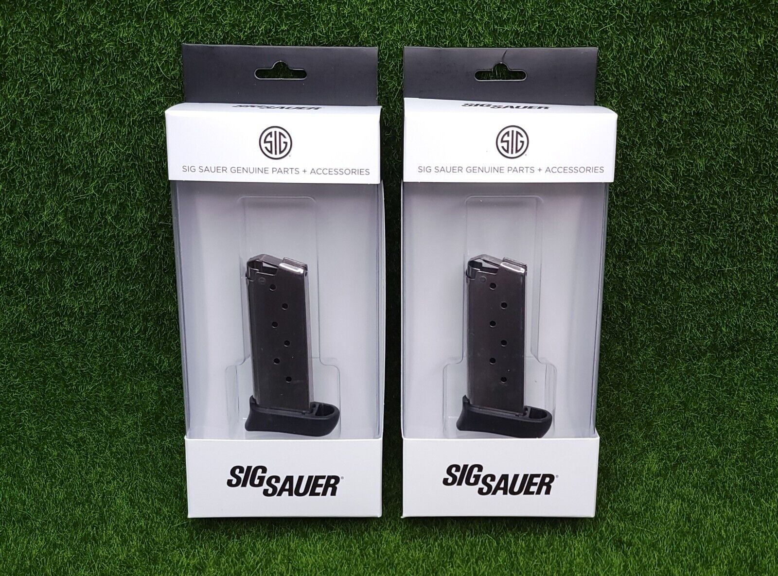 Lot of (2) SIG Sauer MAG-938-9-7 SIGTac P938 Magazine 9mm 7 Rds SS w/Extension SIG SAUER MAG-938-9-7