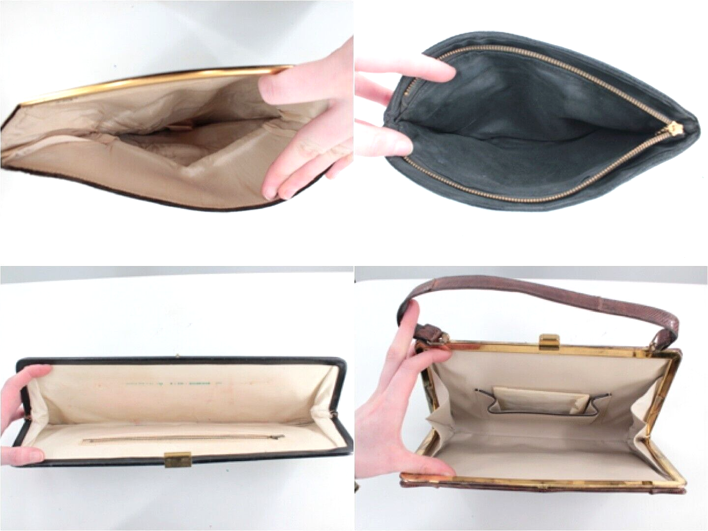 Vtg Women's Purse Lot Of 18 Hand Bags 30s To 50s Era 1930s 1950s Purses Unbranded - фотография #16