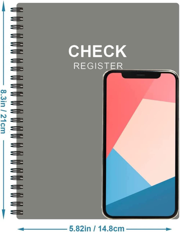 Check Register – A5 Checkbook Log with Check & Transaction Registers, Bank Accou Nokingo - фотография #5