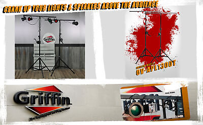 Crank Up Light Stands (2 Pack) Stage Lighting Truss System by GRIFFIN | Portable Griffin OV-APL1300T.b - фотография #7