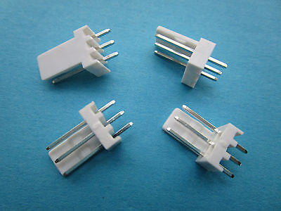 100 pcs 2510 Pitch 2.54mm 3 Pin Male Plug Connector Straight pin New SL