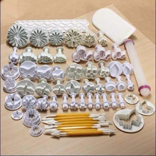 68 pcs Sugarcraft Cake Cookies Fondant Plunger Decorating Cutters Tools Mold Unbranded Does Not Apply