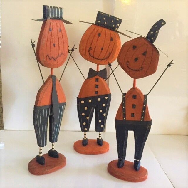Primitives by Kathy Halloween Decor -- Pumpkin Patch Gang (Set of 3)  $33.95 Primitives by Kathy 17170