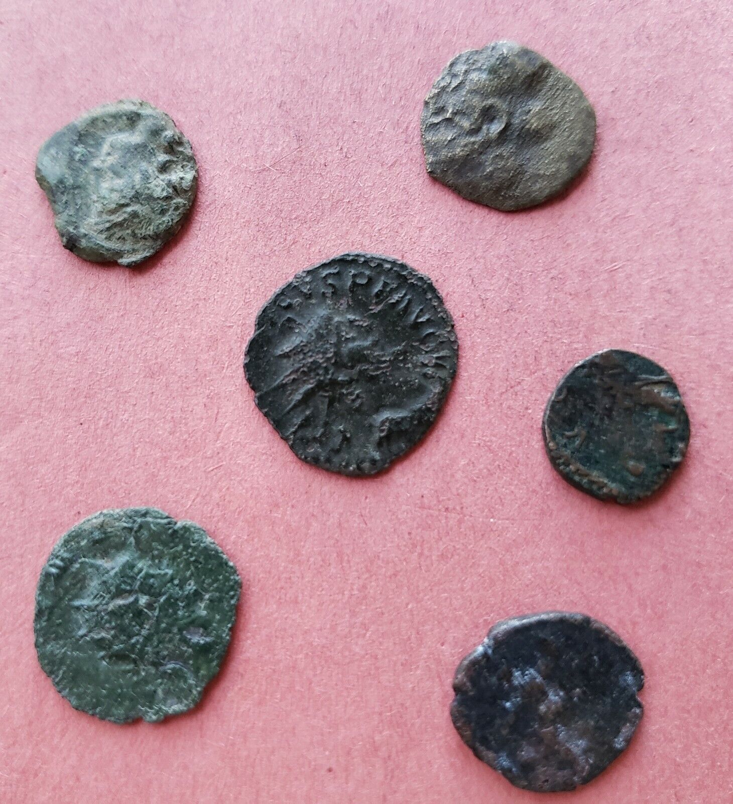 Set of 6 Ancient Roman Coins - assorted types Без бренда