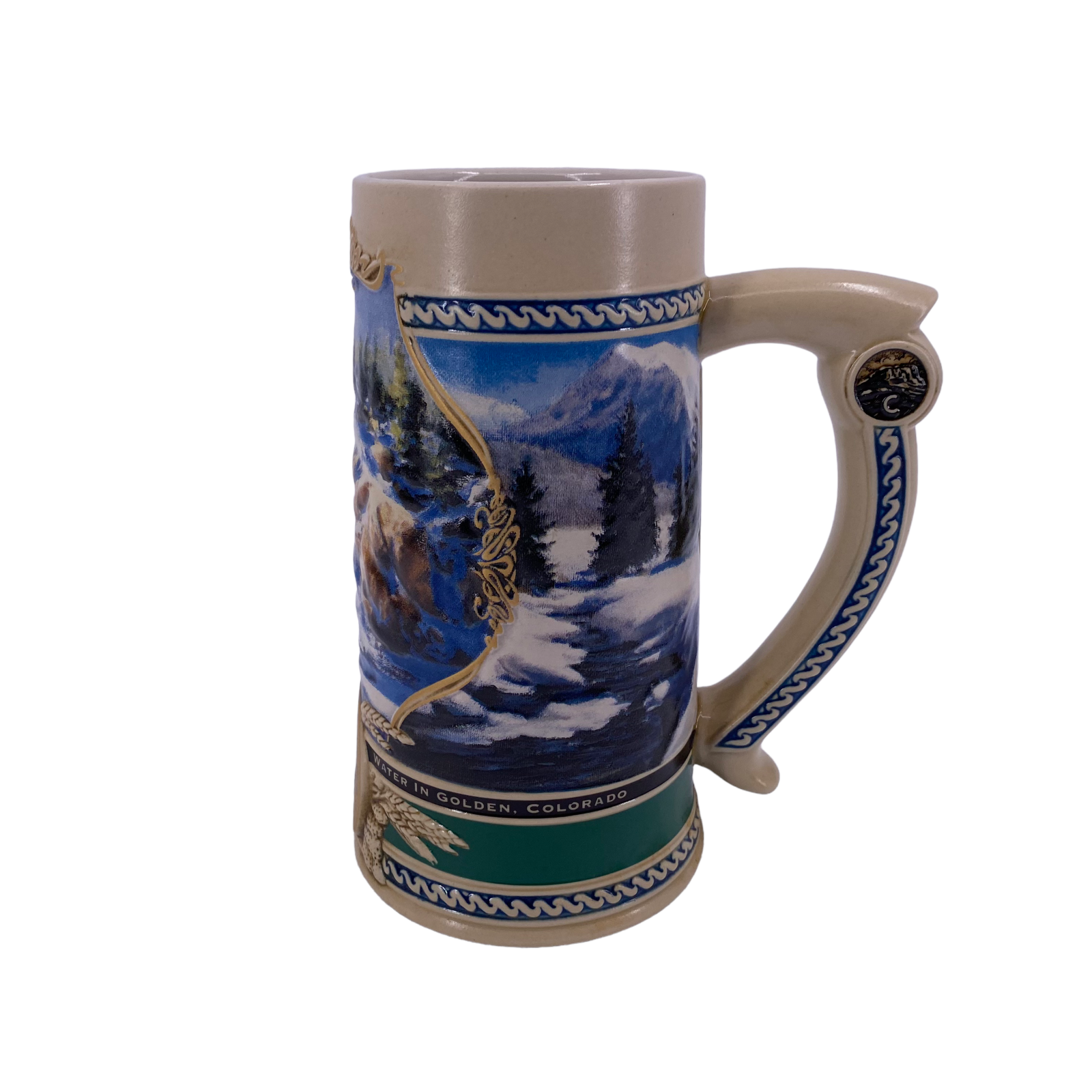 Collectable Ceramic Coors Mug 1995 Edition Waterfall Heritage Series #41327 VTG Adolph Coors Company - фотография #6
