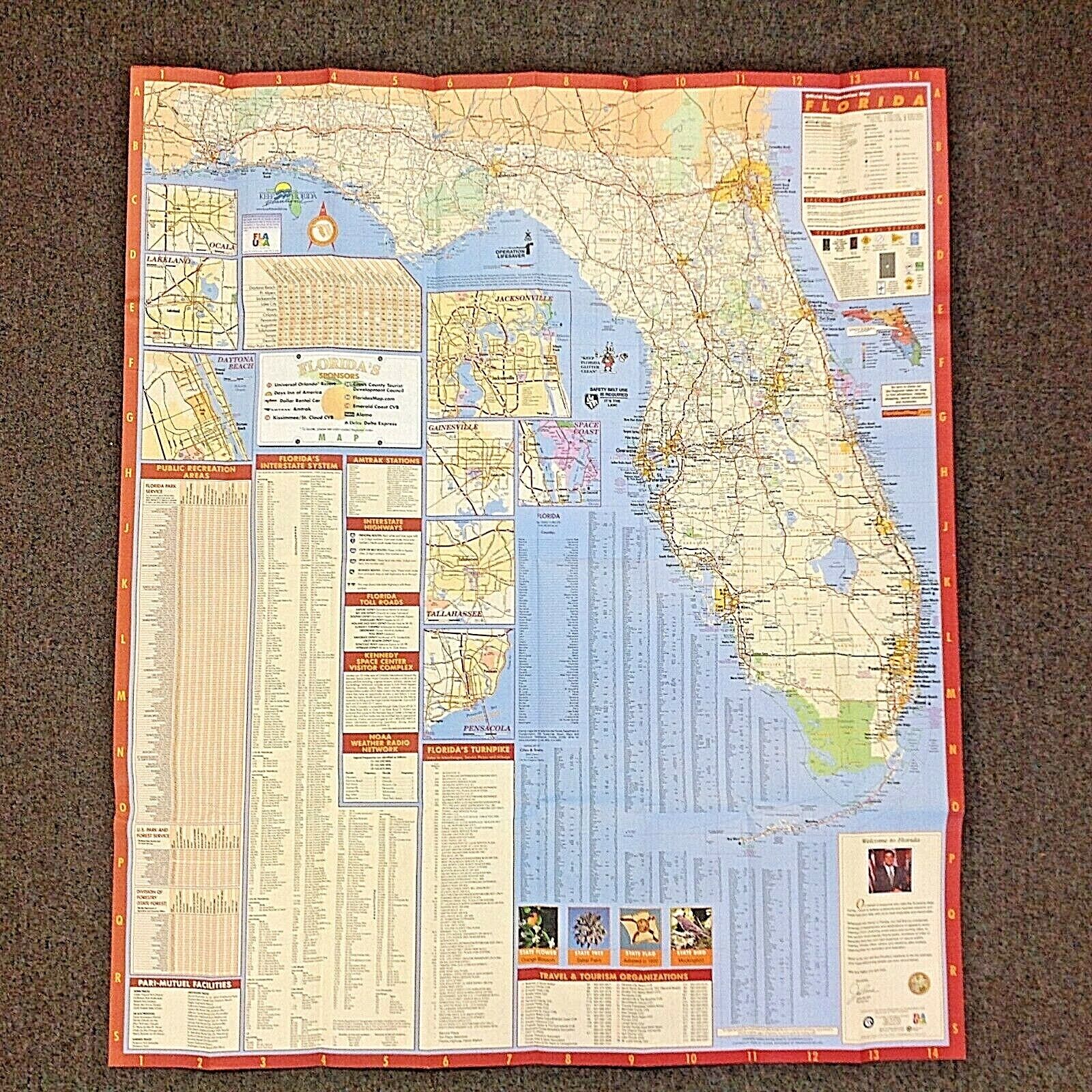 Vintage Lot of 4 Millennial Maps Florida 2000-2003 Universal Studios Orlando FL Без бренда - фотография #9