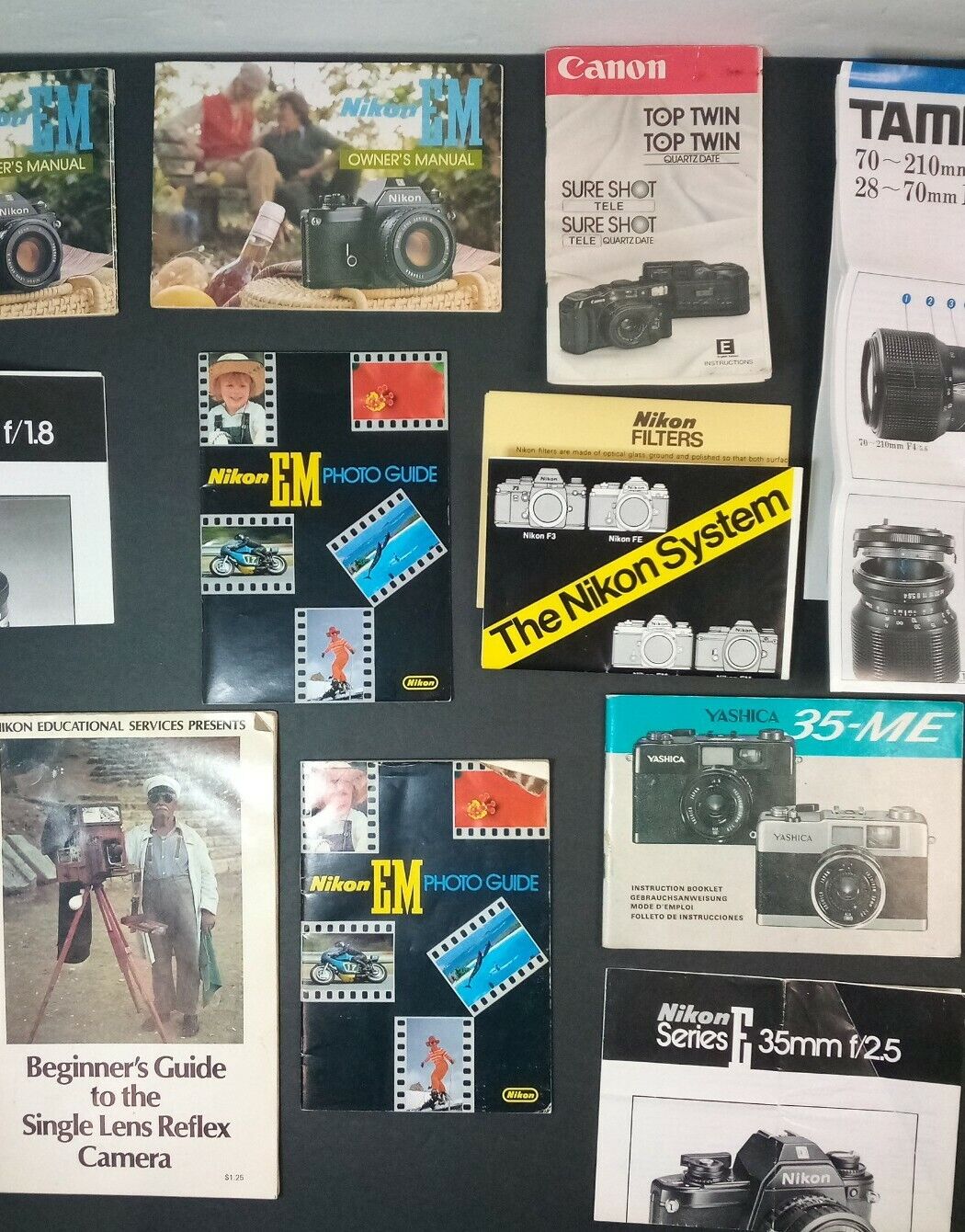Vintage Camera Photo Booklets - YASHICA 35-ME, NIKON EM, LIFE KODAK 60s - 80s Nikon 35-ME - фотография #3