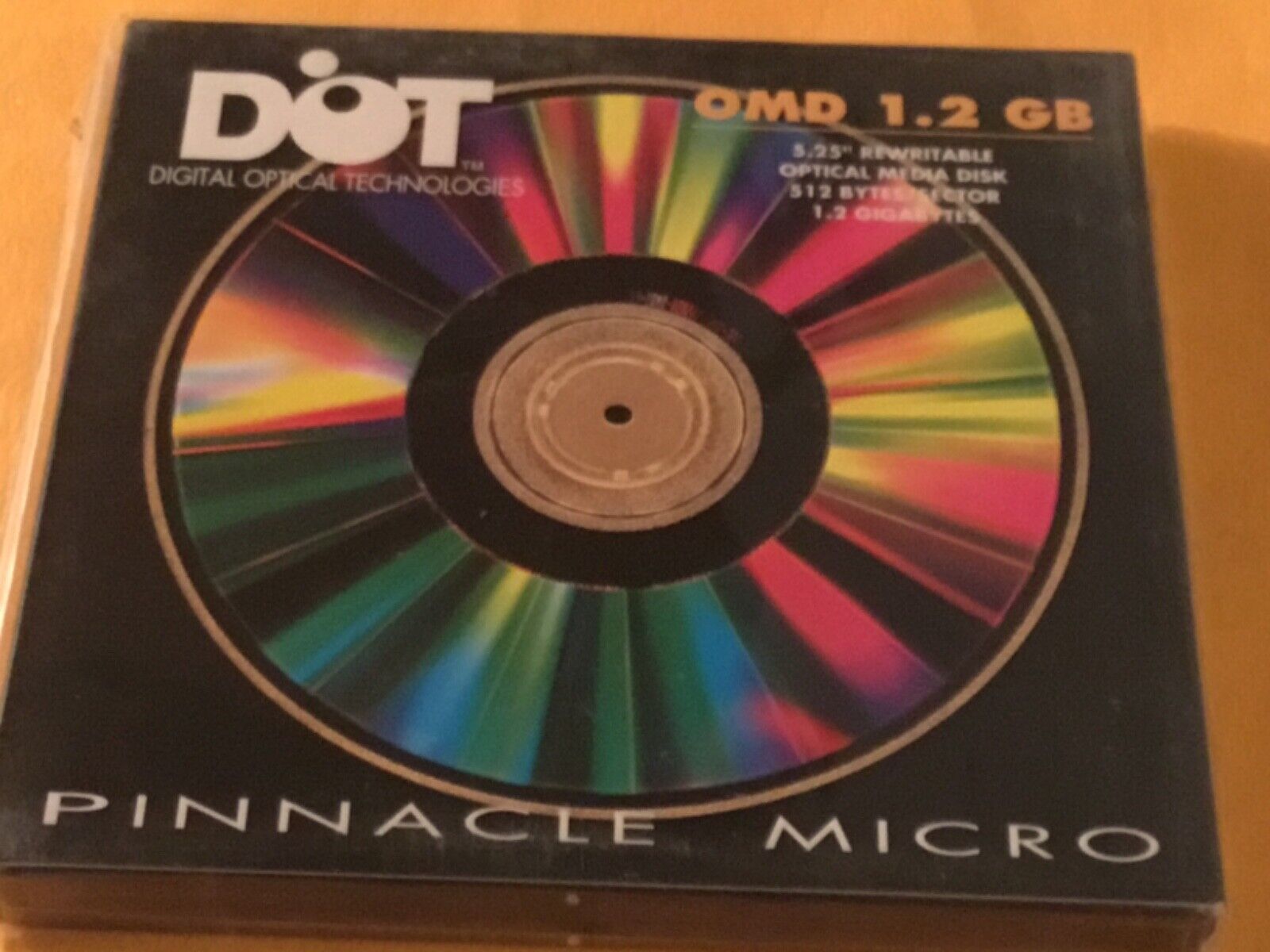 New Lot of 5 Pinnacle Micro 5.25 Rewritable Optical Disks 1.2gb 512 bytes/sector Pinnacle Micro 293700