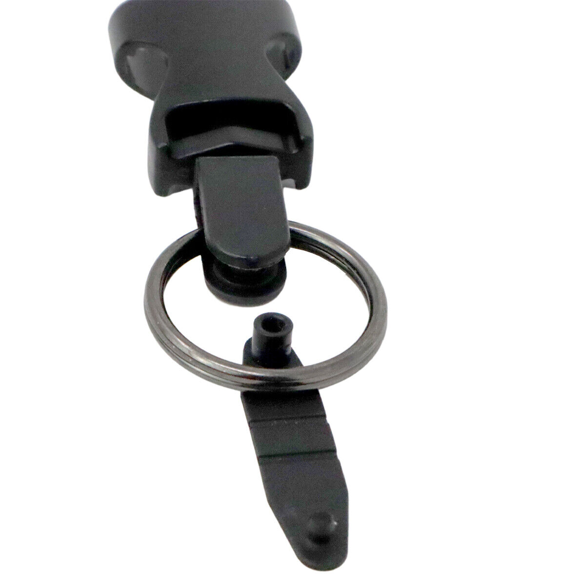 5 pcs - Black Plastic Key Ring Connectors - ID Badge Holder or Charm Adapter Tab Specialist ID 7743-1060 - фотография #2