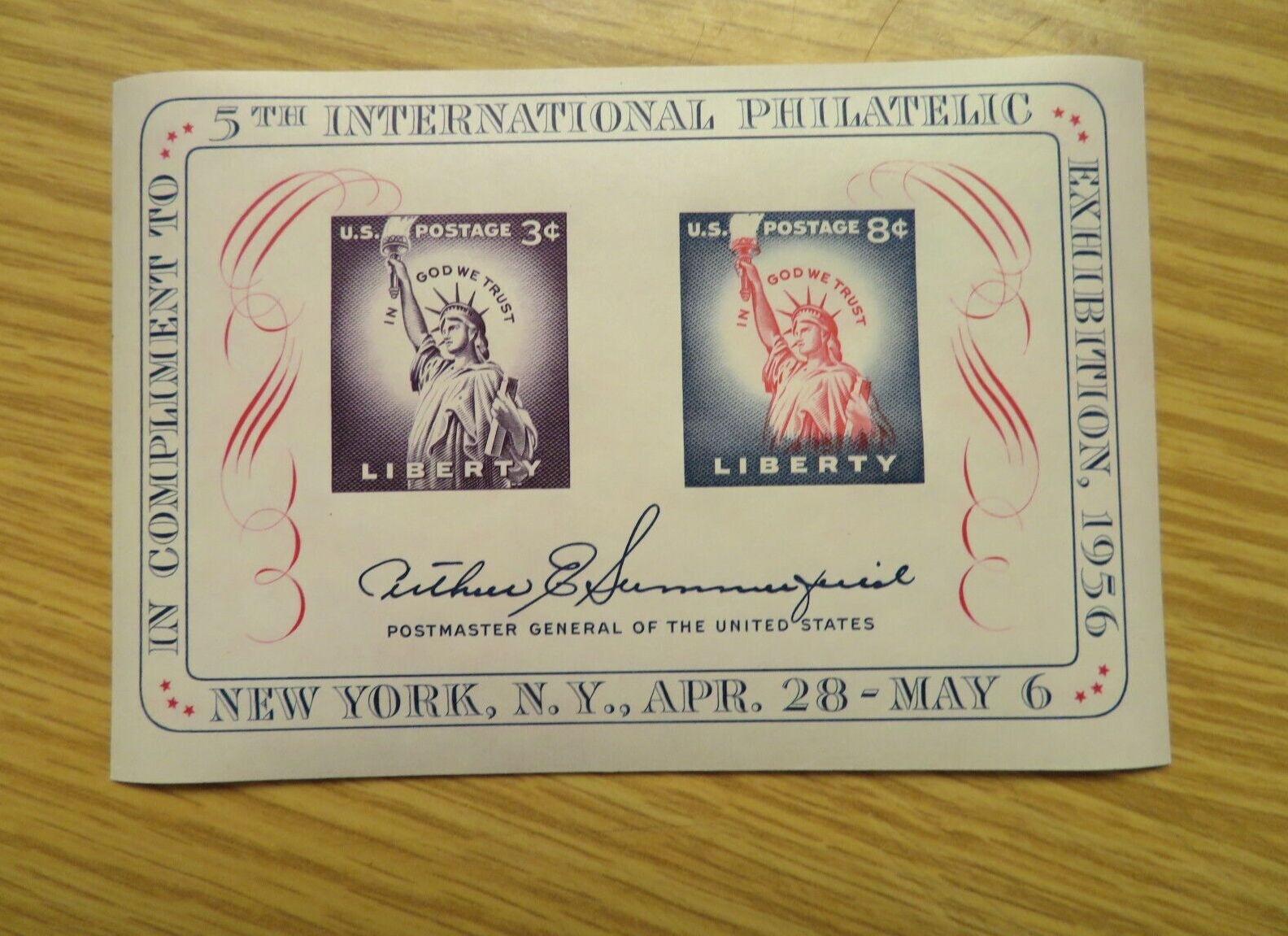 Scott #1075 FIPEX &  #1311 SIPEX Philatelic Exhibition Souvenir Sheets Без бренда - фотография #2