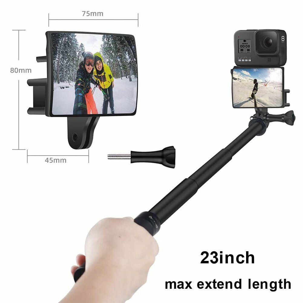 Selfie Stick Hand Grip Extension Pole Flip Screen Mirror for GoPro Hero/Session Unbranded Does Not Apply - фотография #9