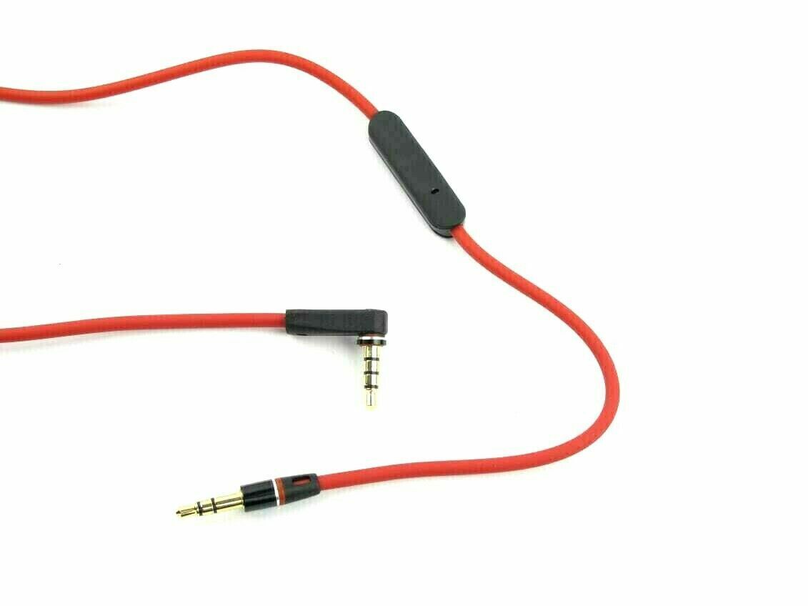 4X Audio Cable 3.5mm L Cord for Beats by Dr Dre Headphones Aux and Mic Red Beats by Dr. Dre Does Not Apply - фотография #4