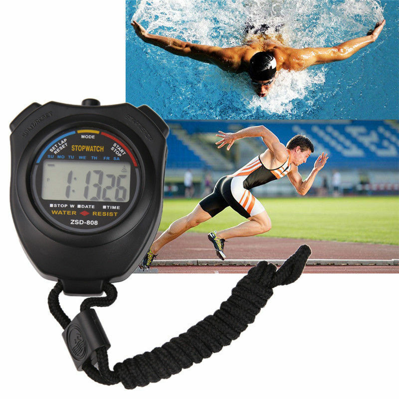Digital LCD Alarm Date Time Counter Stopwatch Sport Timer Electronic Chronograph Unbranded Does not apply - фотография #4