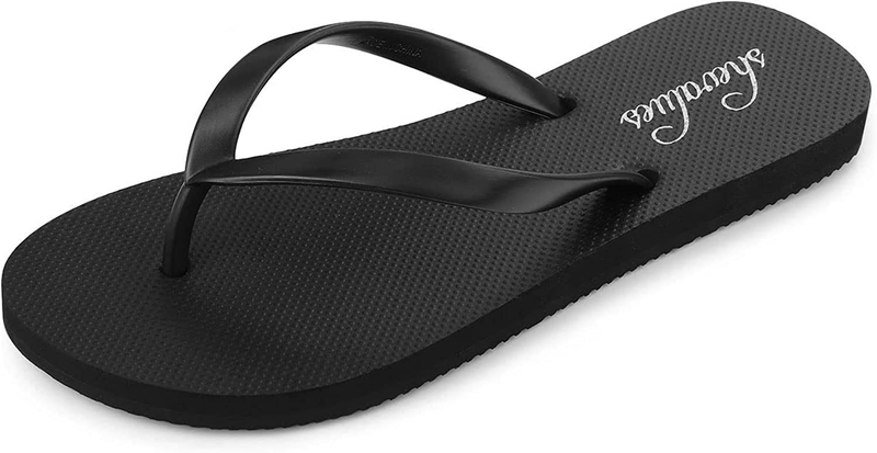 Slim Flip Flops for Women Beach Rubber Shower Shoes Basic Thong Sandals Does not apply - фотография #12
