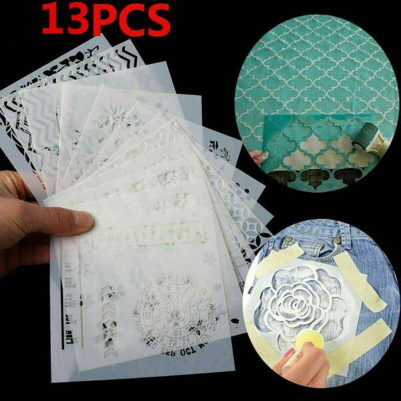 13Pcs/Lot Embossing Template Scrapbooking Walls Painting Layering Stencils DIY Unbranded Does Not Apply - фотография #3