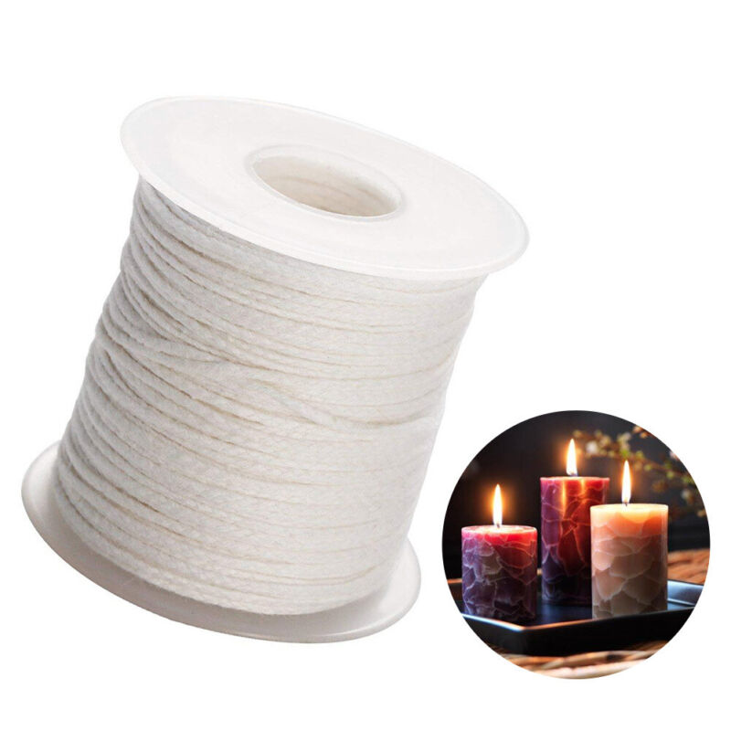 Candle Making Wicks 200 Ft Candle Wick Roll Woven Candle Wick Spool for Candle Unbranded