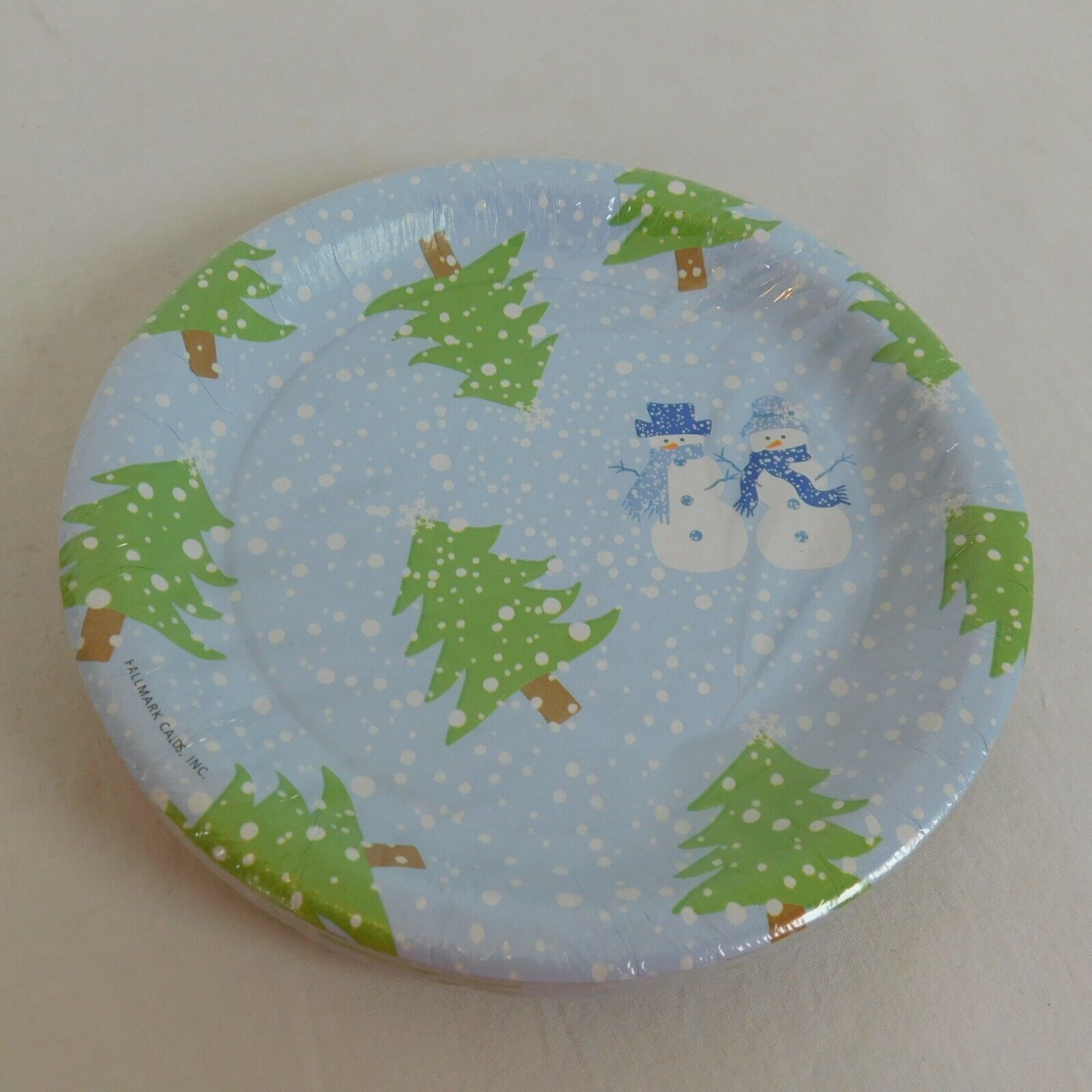 Winter Snowman Trees Lot of 2 Christmas Party Paper Plates 12 Count Each 6-3/4" TARGET Does Not Apply - фотография #6