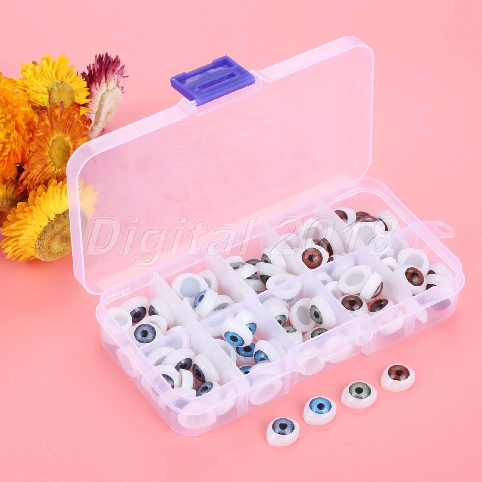100Pcs 0.47"*0.63" Safety Doll Eyes Toys For Doll Making Eyes Doll Accessories Unbranded Does Not Apply - фотография #4